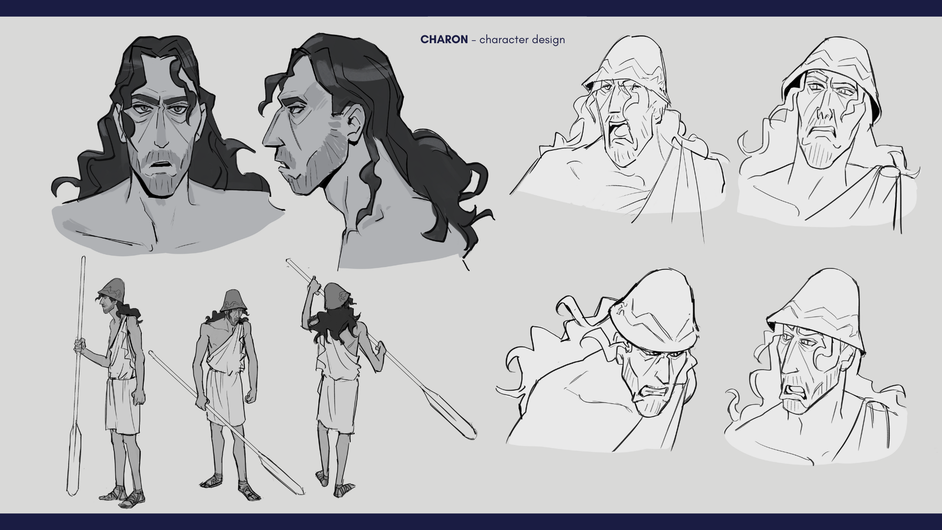 Gabrielle DO DUY - Charon, Charon, Ancient Greek might God, character design