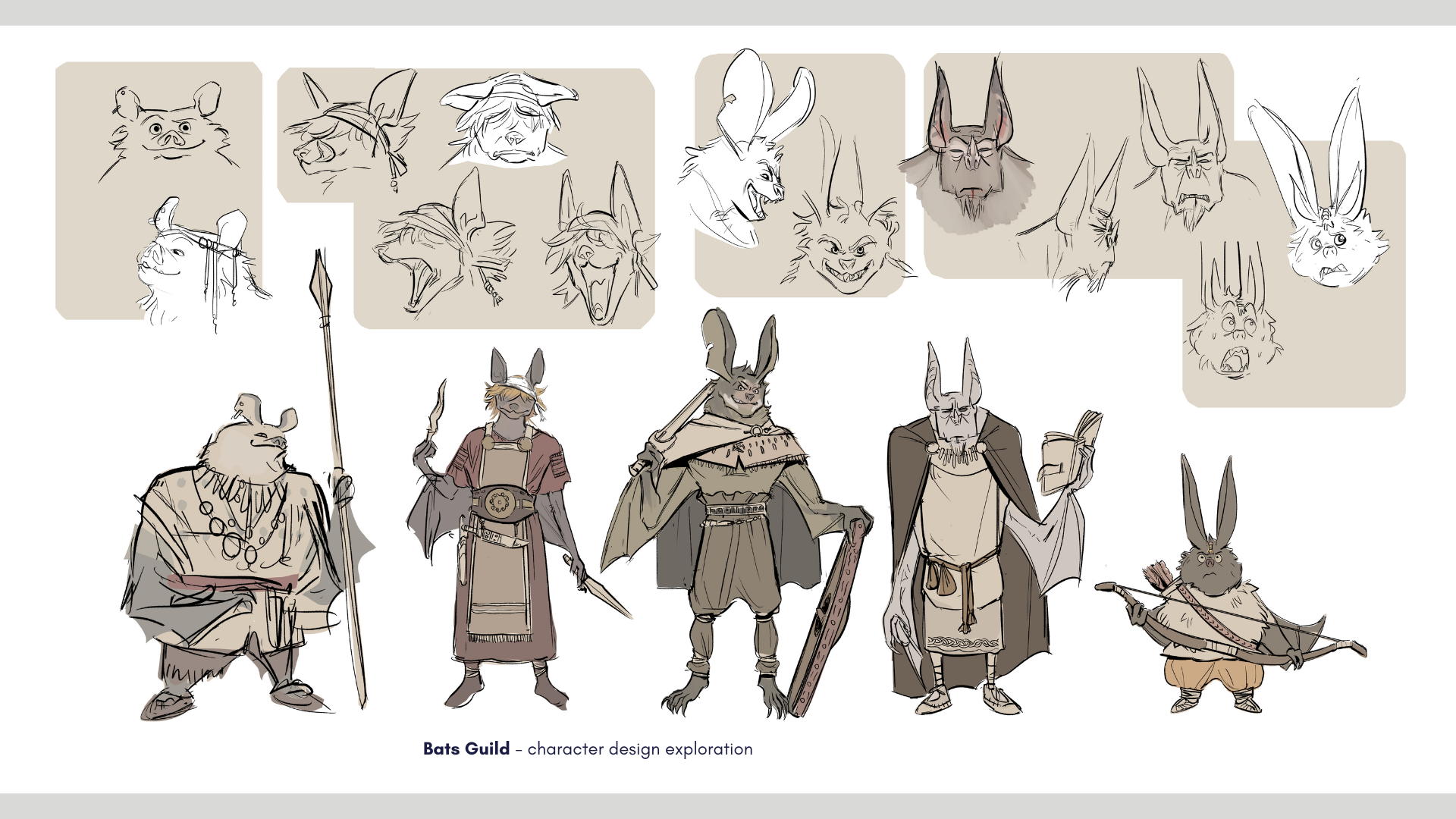 Gabrielle DO DUY - Character Concept art exploration. A band of Bats Pirates plundering the seas and forging the destiny of their civilazation