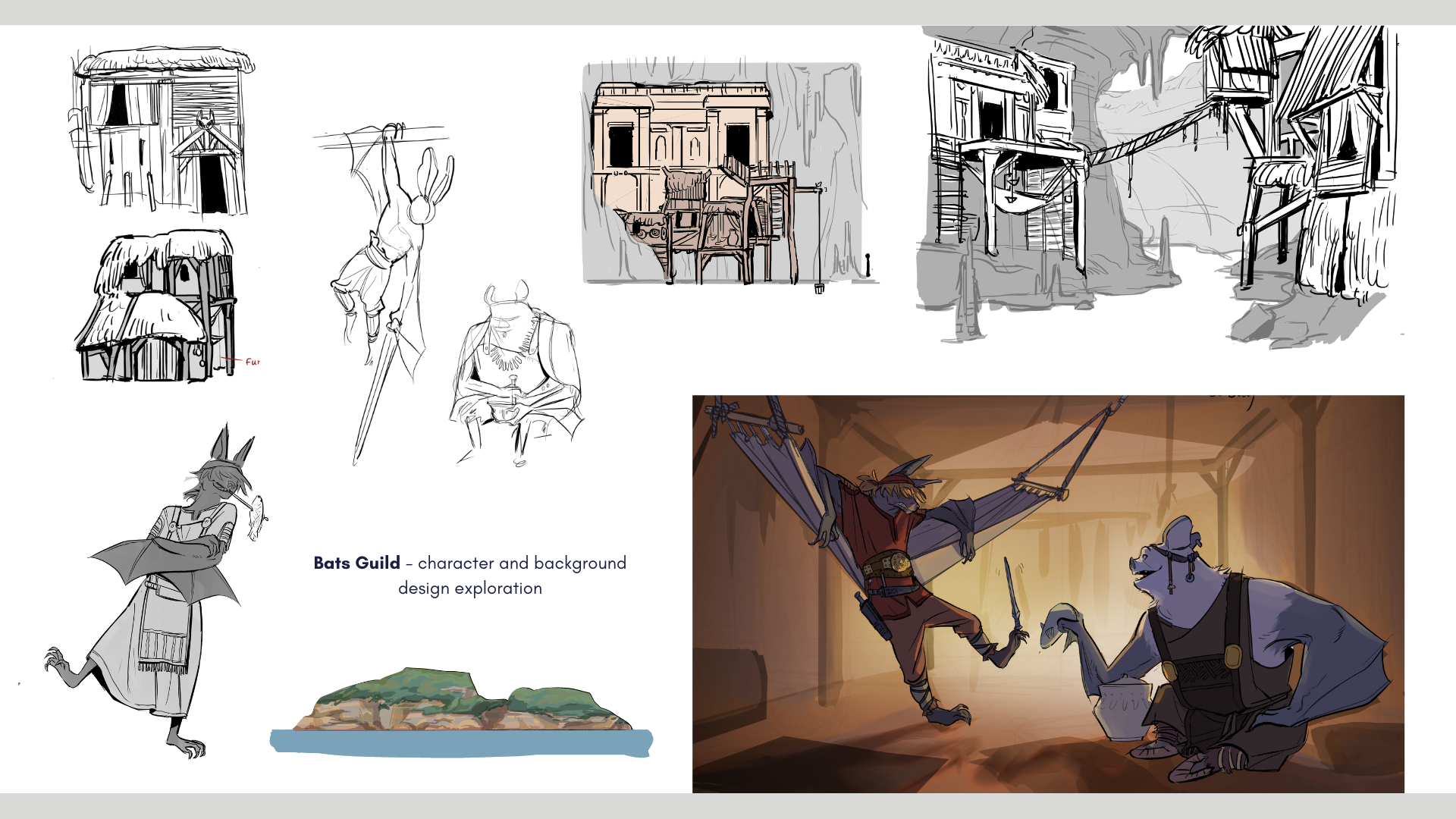 Gabrielle DO DUY - Character Concept art exploration. A band of Bats Pirates plundering the seas and forging the destiny of their civilazation